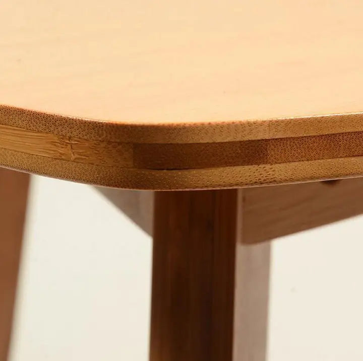 Bamboo Wooden Triangle Table Flower Vase Stand, Stylish Strong Solid Storage竹茶几 everythingbamboo