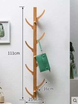 Bamboo Wooden Wall Hanging Rack Clothes Hat Rack Hallstand Hatstand Hat Rack Clothes Tree Style everythingbamboo