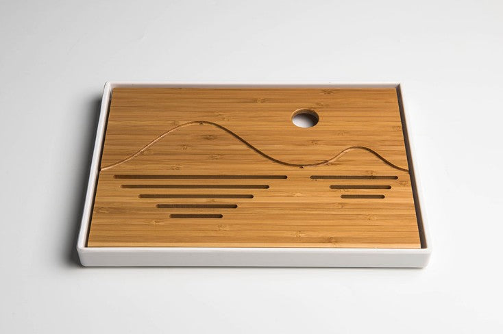 Bamboo square tea tray coffee tray Natural bamboo root carving crafts 天然竹制根雕茶盘 everythingbamboo