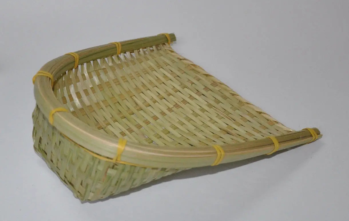 Bamboo woven handmade plate bamboo fruit baskets storage multiple use 竹筛子 everythingbamboo