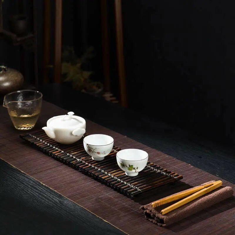 Coaster Placemat Bamboo Handcrafted Handmade Tea Coffee Cup Serving Tray Coaster everythingbamboo