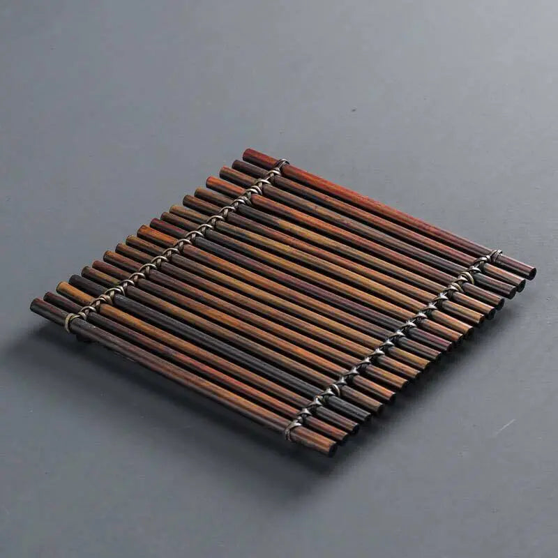 Coaster Placemat Bamboo Handcrafted Handmade Tea Coffee Cup Serving Tray Coaster everythingbamboo