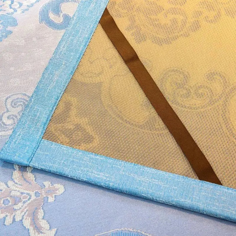 Cool Bed Sheet Mat+Pillow Cases Summer European Style Soft Bingsi Cool 夏季冰丝软凉席 everythingbamboo