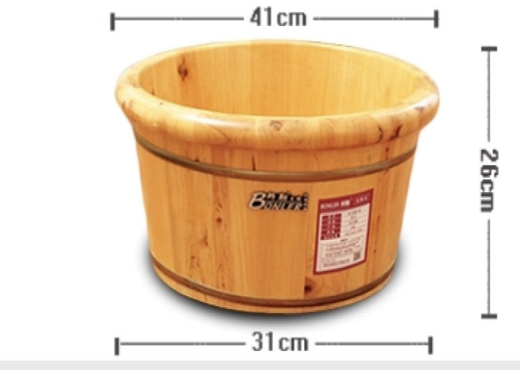 Foot basin wooden bucket foot bath&massage plus cover and massage 足浴桶加厚泡脚加盖和按摩器 Bonler