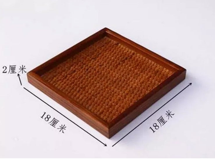 HANDMADE RATTAN WOODEN SERVING TRAY MEDIUM CHOCOLATE BROWN PLATE STORAGE CHOICE Unbranded