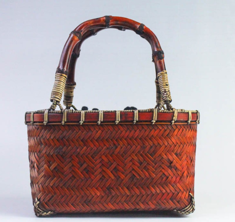 Hand-woven crafts luxury bamboo shopping bag fashion classic elegant unique竹手工编包 everythingbamboo