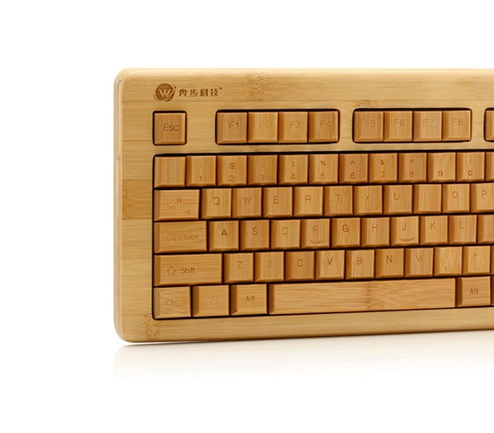 Handmade Bamboo Wooden Keyboard Mouse Multimedia Eco Friendly Multi Choices everythingbamboo