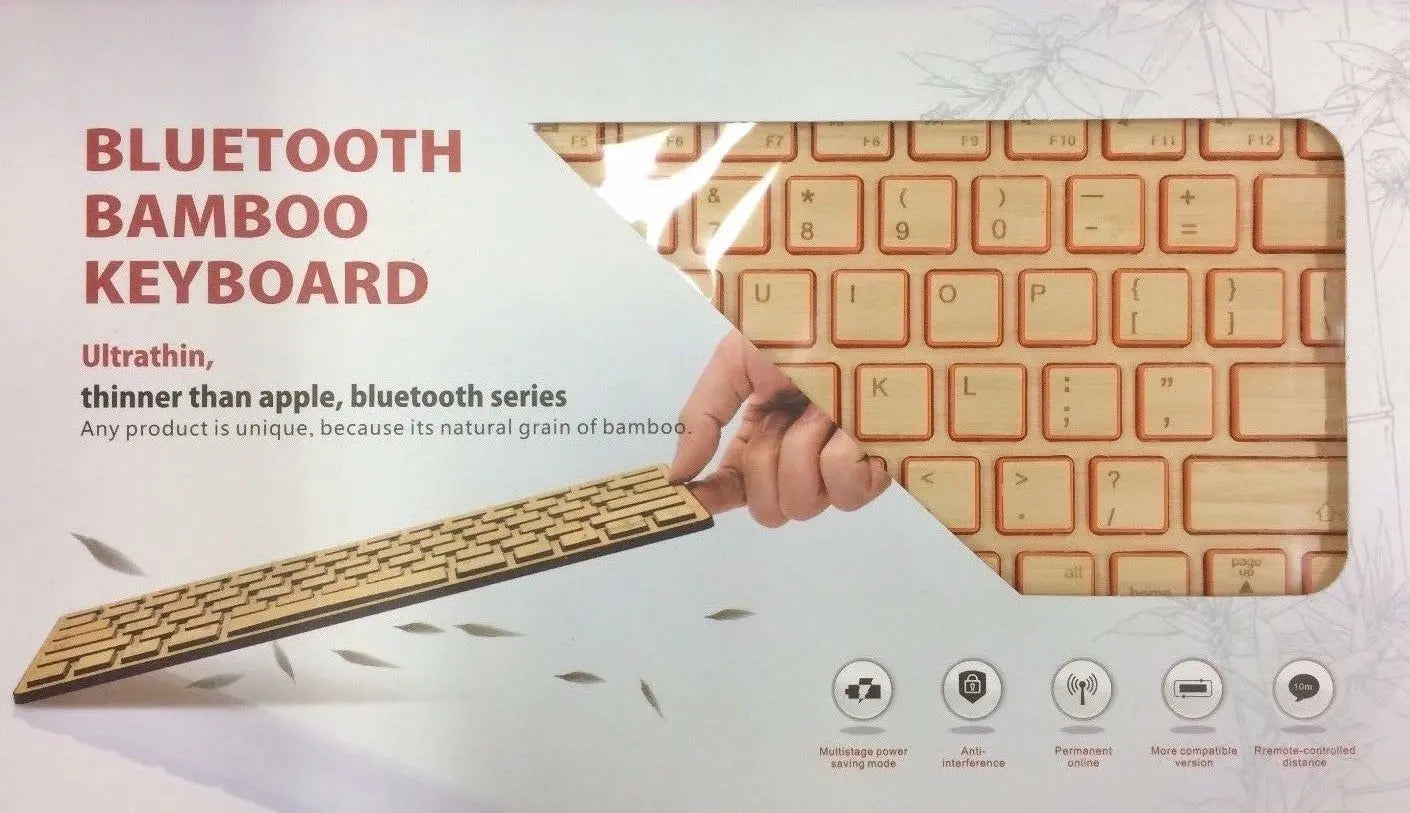 Handmade Bamboo Wooden Keyboard Mouse Multimedia Eco Friendly Multi Choices everythingbamboo