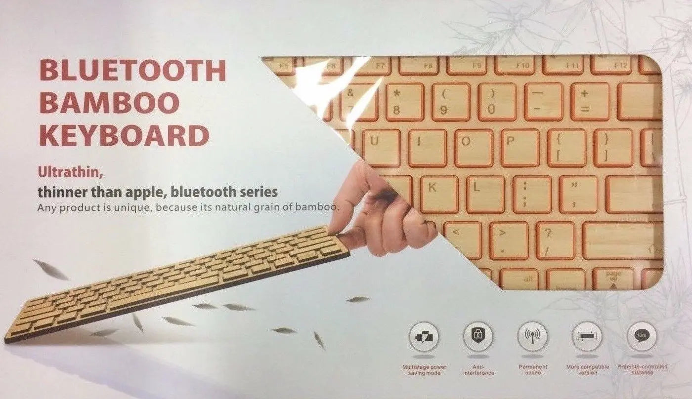 Handmade Bamboo Wooden Keyboard Mouse Multimedia Eco Friendly Multi Choices everythingbamboo