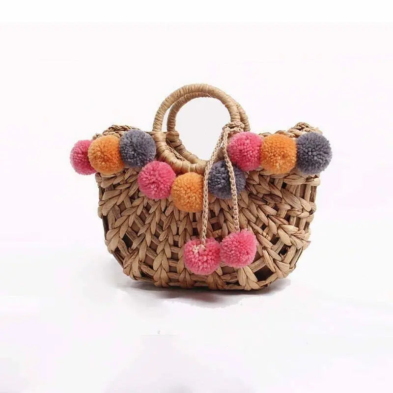 Handwoven Women Hand Bag Carrier Bag Natural Grass Bag Latest Style Beach Bag everythingbamboo