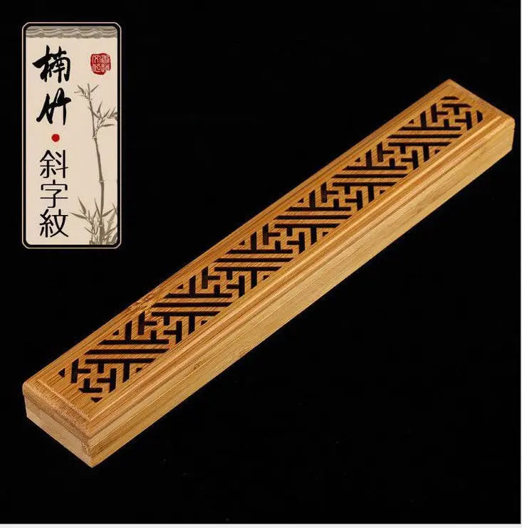 Hollow Bamboo Incense Burner Holder Censer Tower Holder Box Sticker Cone 竹香盒香炉 Unbranded