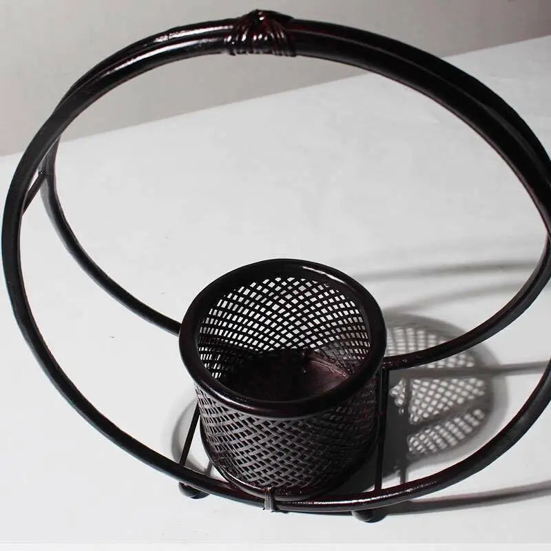 Natural Bamboo Vase Flower Basket Hand Woven Handcrafted Wicker Home Decor 竹篮插花 everythingbamboo