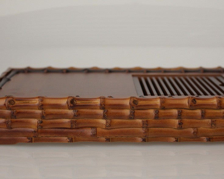 Natural bamboo root carving crafts tea tray coffee tray, home decoration天然竹雕工艺茶盘 everythingbamboo