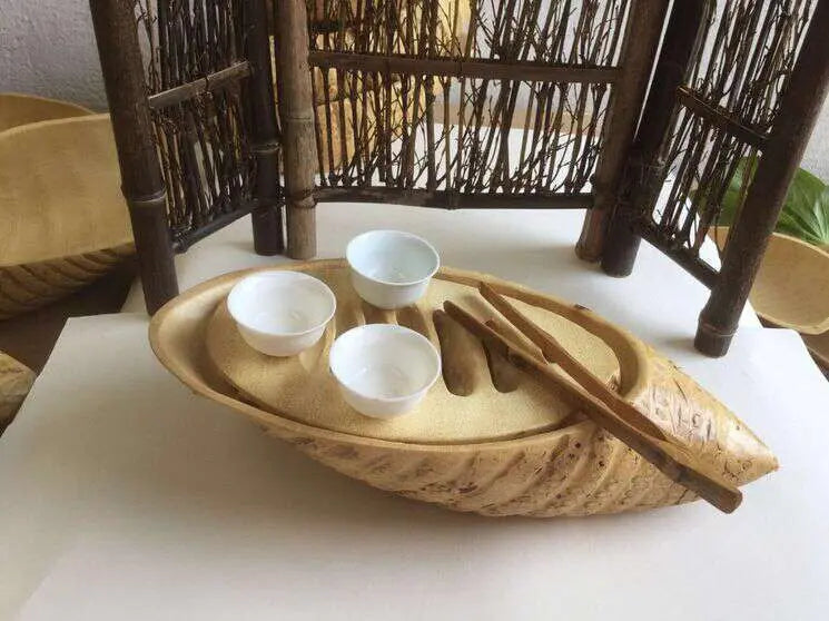 Natural bamboo root carving crafts tea tray coffee tray, tea sets 天然竹制根雕工艺品茶具 茶盘 everythingbamboo