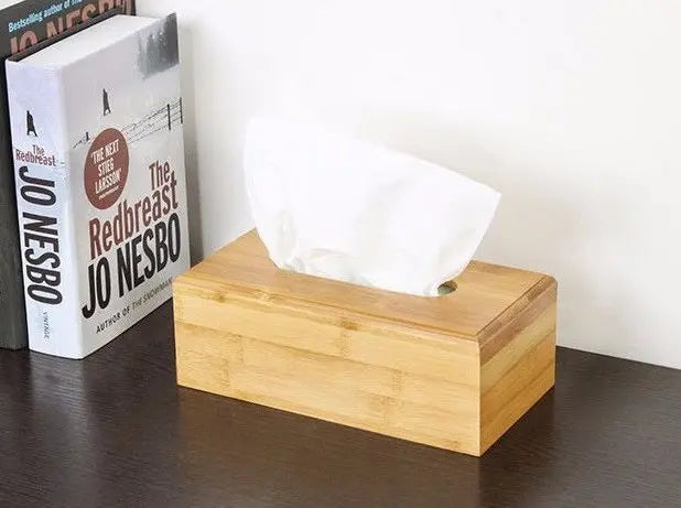Natural bamboo tissue box holder container bamboo storage choice home, car handy Everythingbamboo