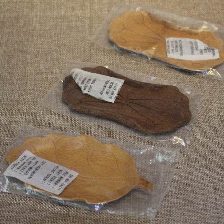 Natural bamboo traditional craft tea holder accessories of tea tray leaf  茶则 Unbranded