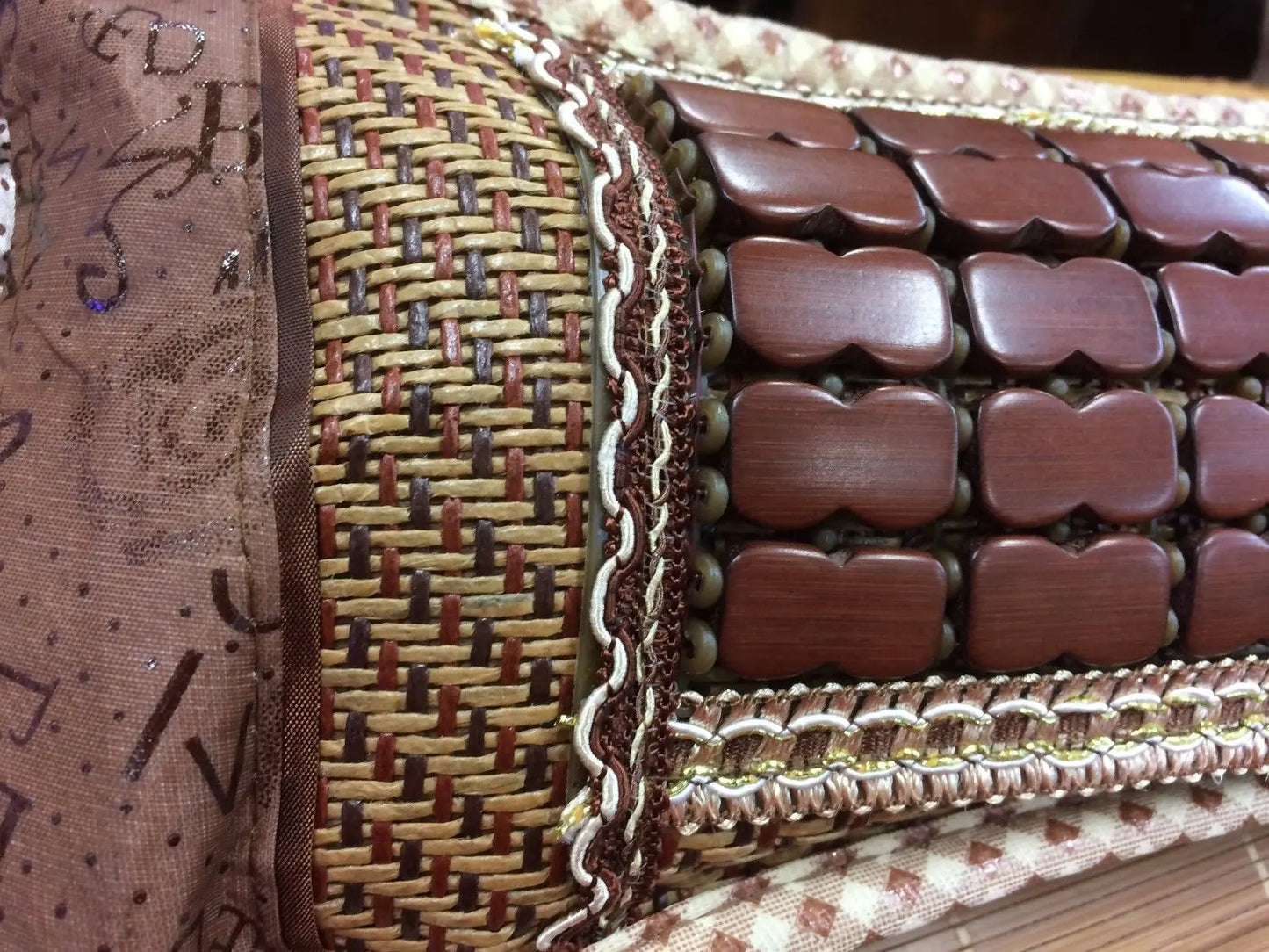 Neck Roll Pillow Both Sides Bamboo Bricks Cervical Neck Sleeping Pillow everythingbamboo