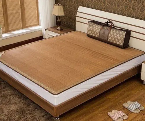 Premium Bamboo Mat Mattress Topper Best Quality AAAAA Both Side PLUS 2 Pillow Cases 双面高档碳化竹凉席加2枕席 everythingbamboo