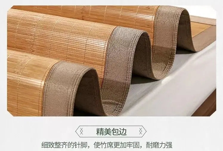 Premium Bamboo bed Mat Summer mat+2 Pillow Case sheet rug floor cool 双面折叠竹凉席加两枕套 everythingbamboo