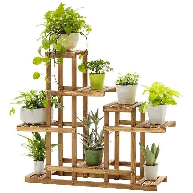 Premium Plant Stand Wooden Indoor Outdoor Garden Balcony Planter Pots Storage everythingbamboo