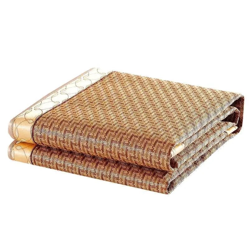 Queen or King Cool Summer Mat Sheet +2 pillow cases Soft Rattan Rug 软藤夏季凉席加 2枕套 everythingbamboo