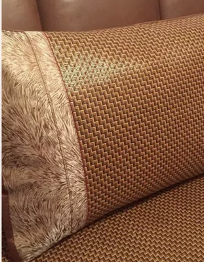 Queen or King Cool Summer Mat Sheet +2 pillow cases Soft Rattan Rug 软藤夏季凉席加 2枕套 everythingbamboo