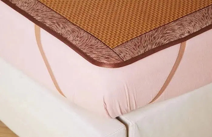 Queen or King Cool Summer Mat Sheet +2 pillow cases Soft Rattan Rug 软藤夏季凉席加 2枕套 everythingbamboo