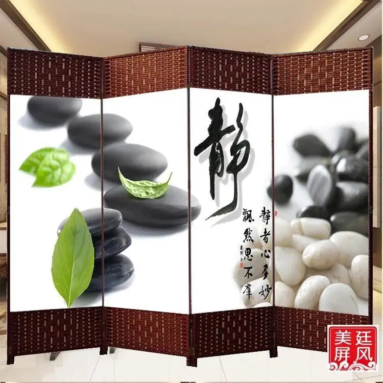Screen Room Divider Folding Bamboo Frame 4 to 6 Leaf Privacy Screen Beautiful 屏风 everythingbamboo