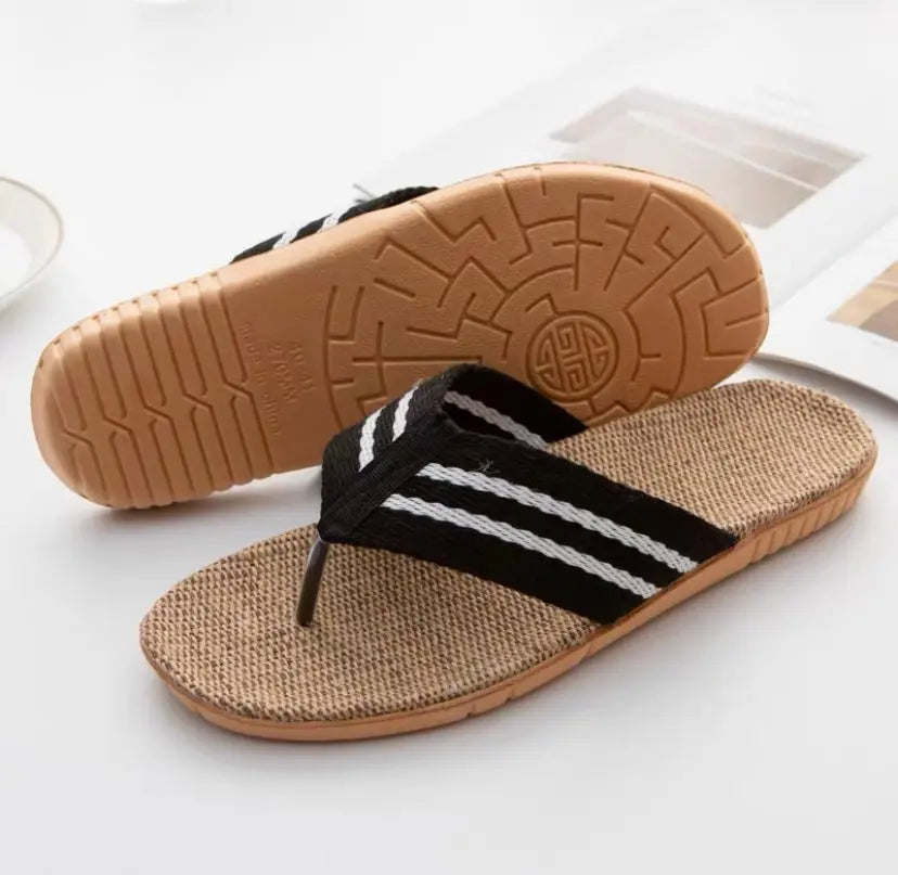 Slipper Women Men Casual Home Rattan Slipper Sandal Bamboo Linen Slippers Shoes Cooler Summer everythingbamboo