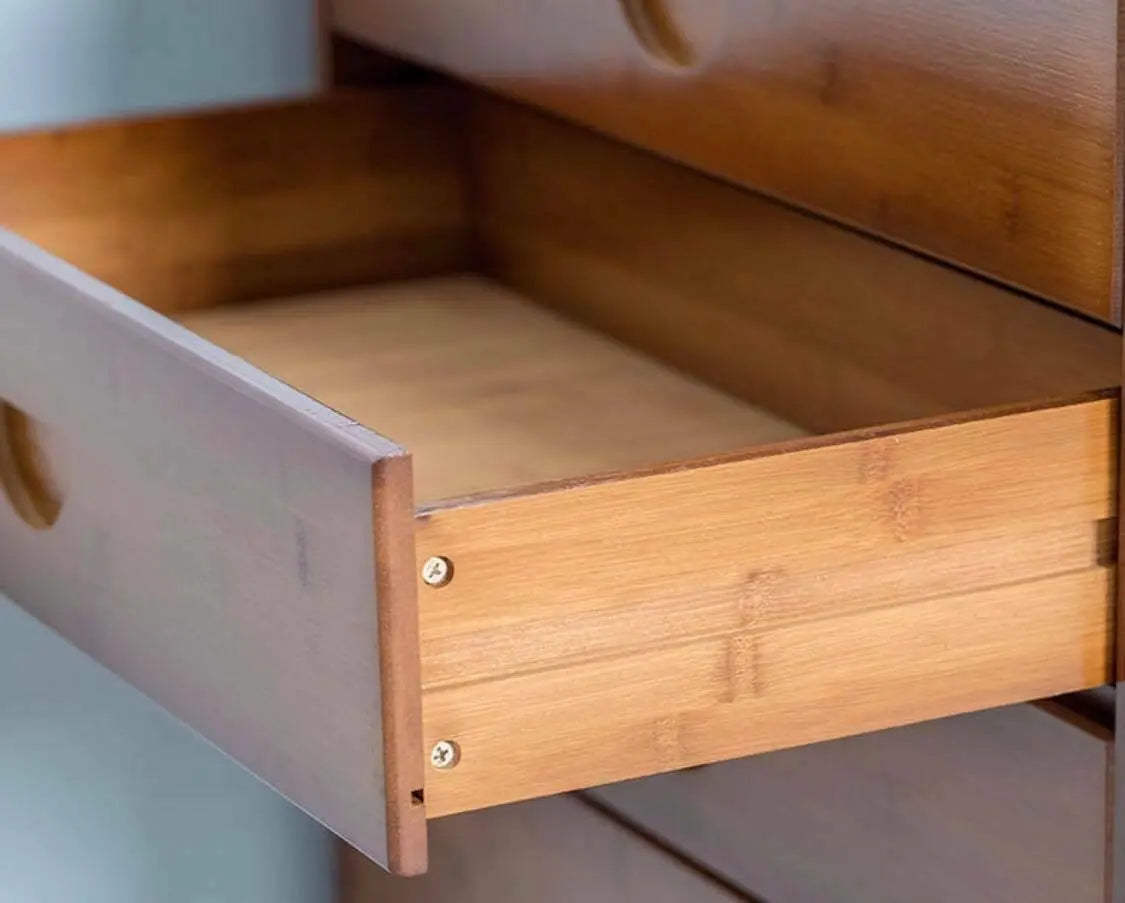 Solid Bamboo Modern Drawer Chest Cabinet Table Bedroom Storage Choice Elegant everythingbamboo