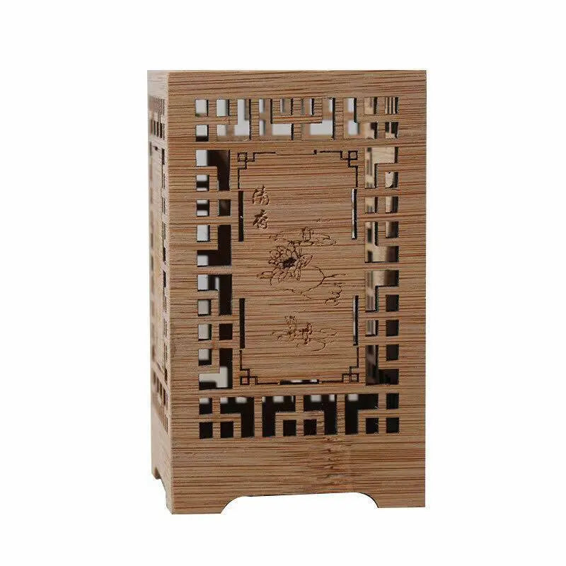 Stationary Utensils Holder Bamboo Hand Carved Handcrafted Vintage Style Classic everythingbamboo