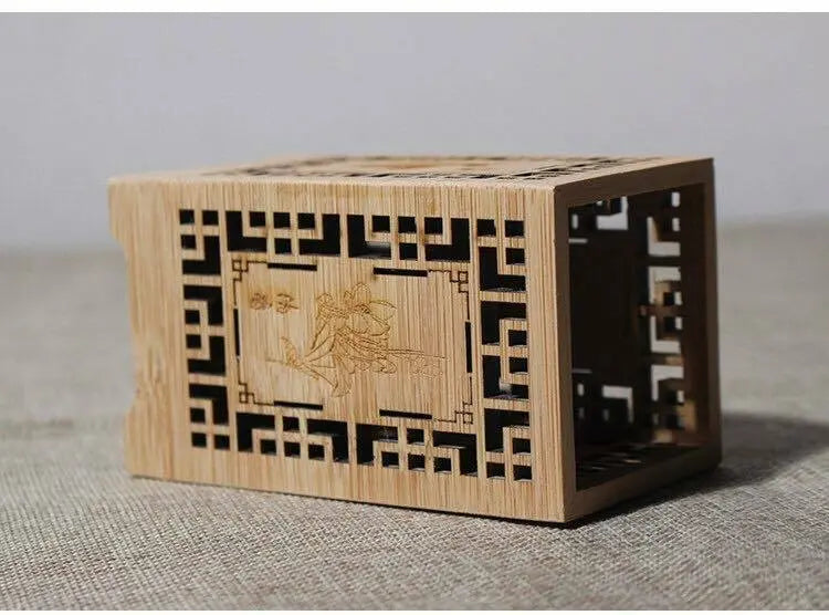 Stationary Utensils Holder Bamboo Hand Carved Handcrafted Vintage Style Classic everythingbamboo