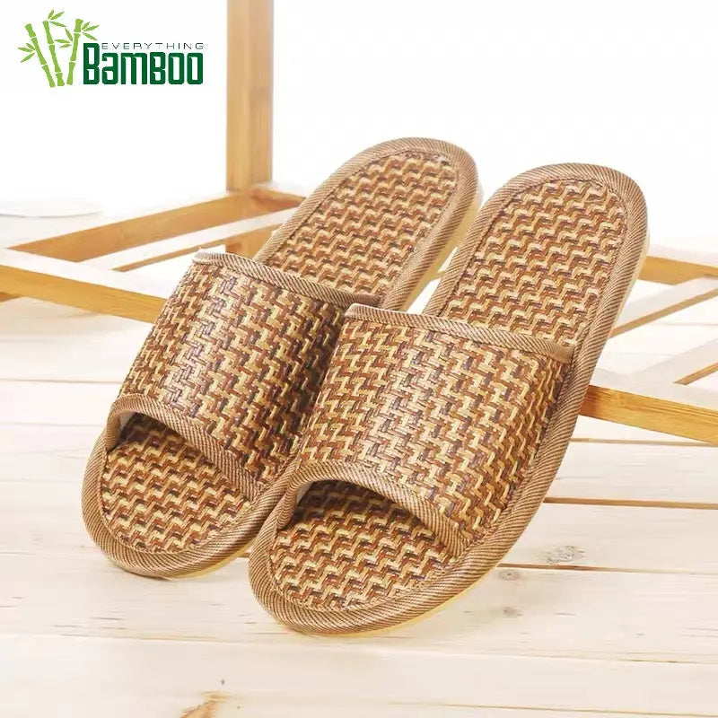 Summer Women Men Casual Home Rattan Slipper Sandal Bamboo Linen Slippers Shoes BSH01 Unbranded