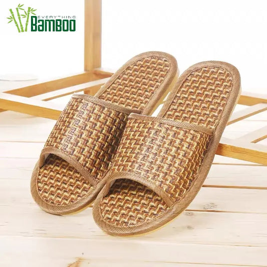 Summer Women Men Casual Home Rattan Slipper Sandal Bamboo Linen Slippers Shoes BSH01 Unbranded