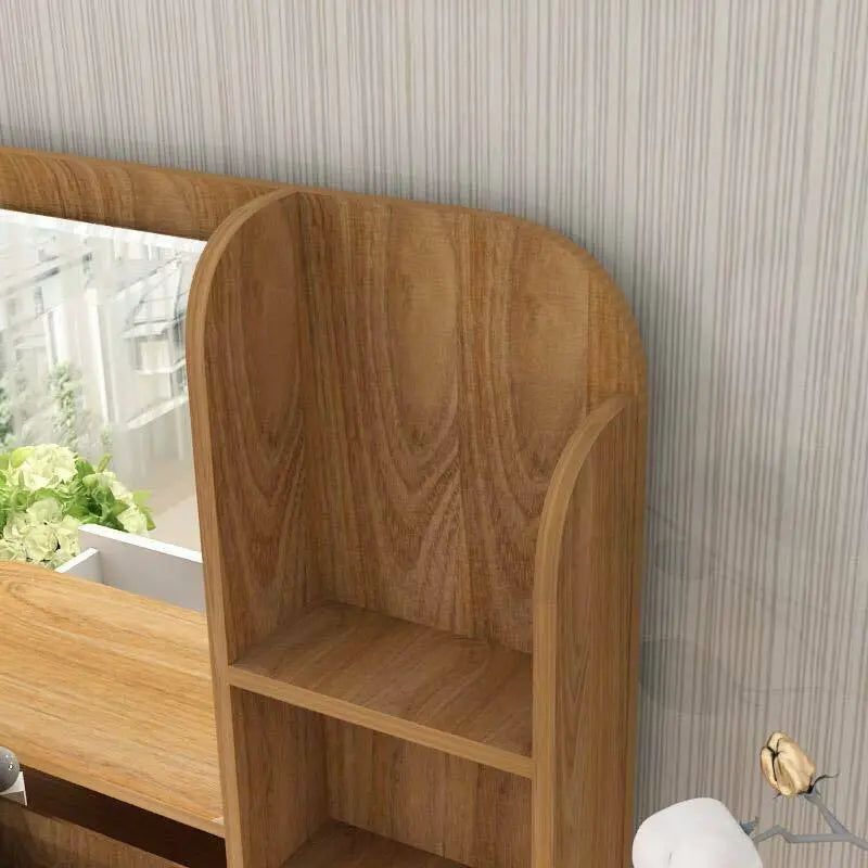 Table Chair Set With Mirror Cabinet Dressing Makeup Table With Drawers everythingbamboo