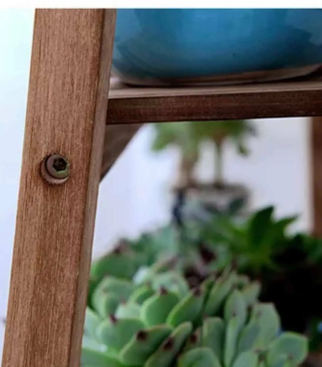 WOODEN SHELF PLANT STAND FOLDABLE MULTI TIERS INDOOR OUTDOOR GARDEN PLANTER everythingbamboo