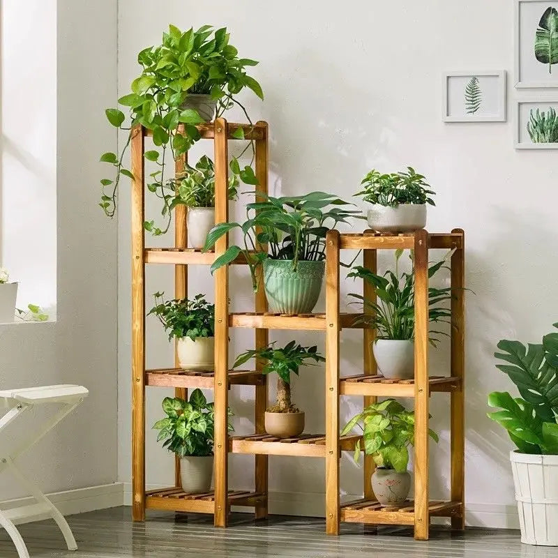WOODEN SHELF PLANT STAND LADDER BOOK SHELF STORAGE ELEGANT MULTI CHOICE AND USE Unbranded