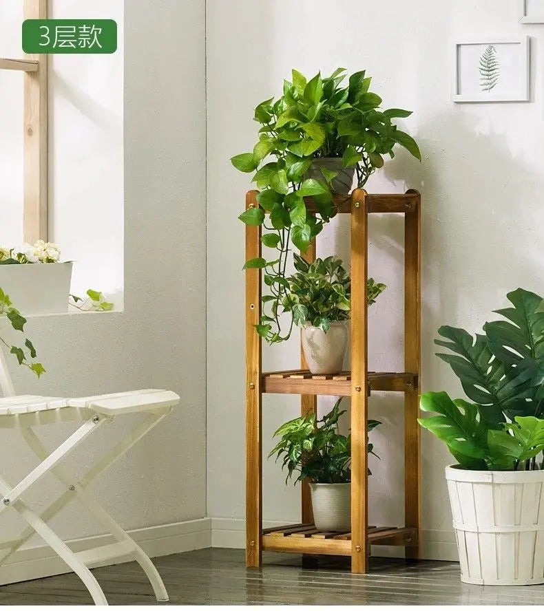 WOODEN SHELF PLANT STAND LADDER BOOK SHELF STORAGE ELEGANT MULTI CHOICE AND USE Unbranded