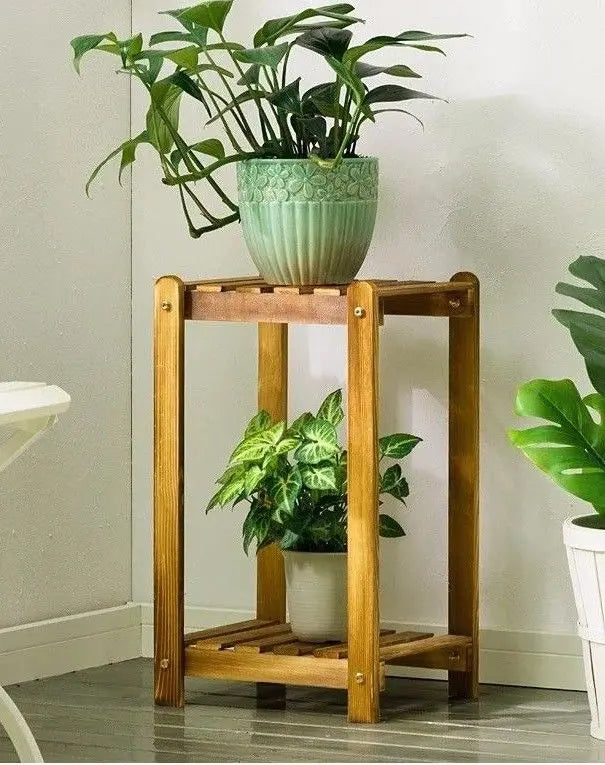 WOODEN SHELF PLANT STAND LADDER BOOK SHELF STORAGE ELEGANT MULTI CHOICE AND USE Unbranded