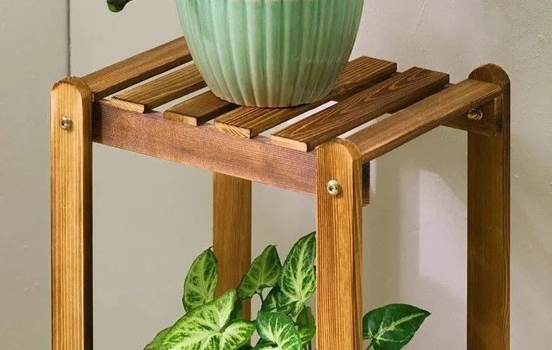 WOODEN SHELF PLANT STAND LADDER BOOK SHELF STORAGE ELEGANT MULTI CHOICE AND USE Unbranded
