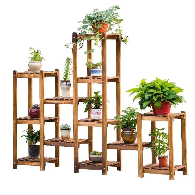 WOODEN SHELF PLANT STAND LADDER BOOK SHELF STORAGE ELEGANT MULTI CHOICE AND USE Unbranded