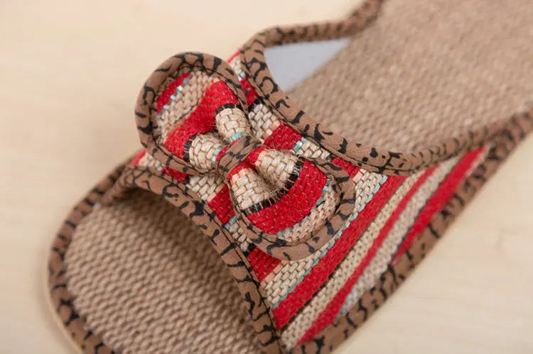 Women Sandal Hemp Linen Slipper Bamboo Shoe Casual Comfortable Cool Four Seasons BSH02 everythingbamboo