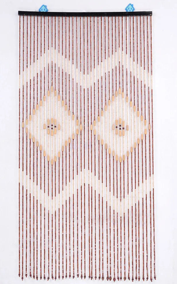 Wooden Door Curtain Blinds Handmade Fly Screen Wooden Beads Room Divider BCB06 Handmade