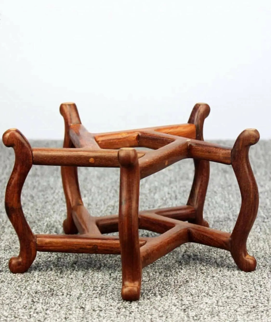 Wooden Plant Stand Fish Bowl Bonsai Base Natural Artwork everythingbamboo