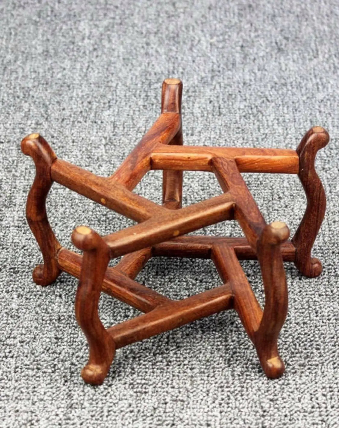 Wooden Plant Stand Fish Bowl Bonsai Base Natural Artwork everythingbamboo