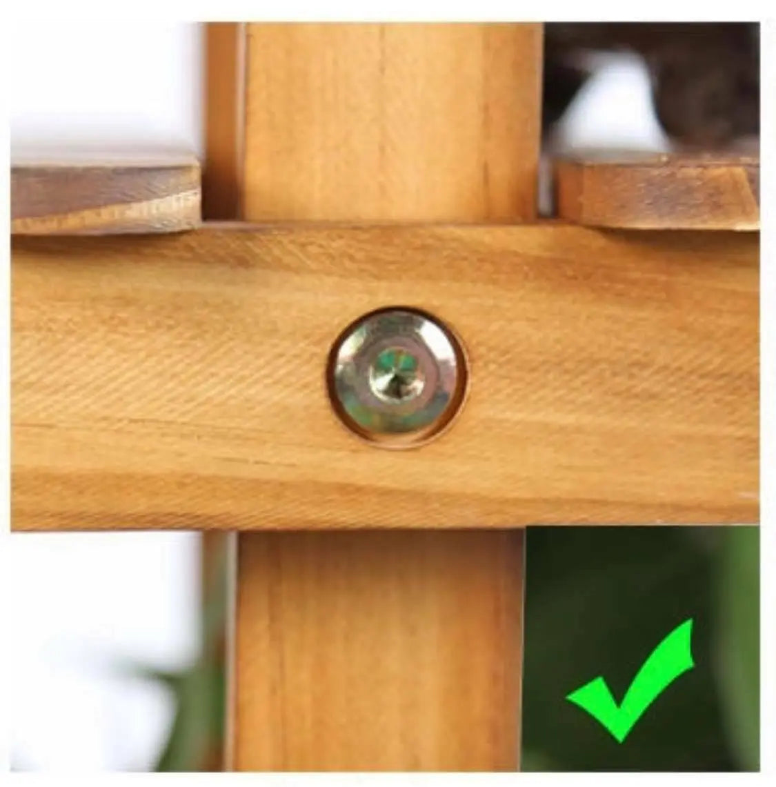 Wooden Plant Stand Pot Base Stand Irregular Stand Indoor Outdoor Multiple Tiers everythingbamboo