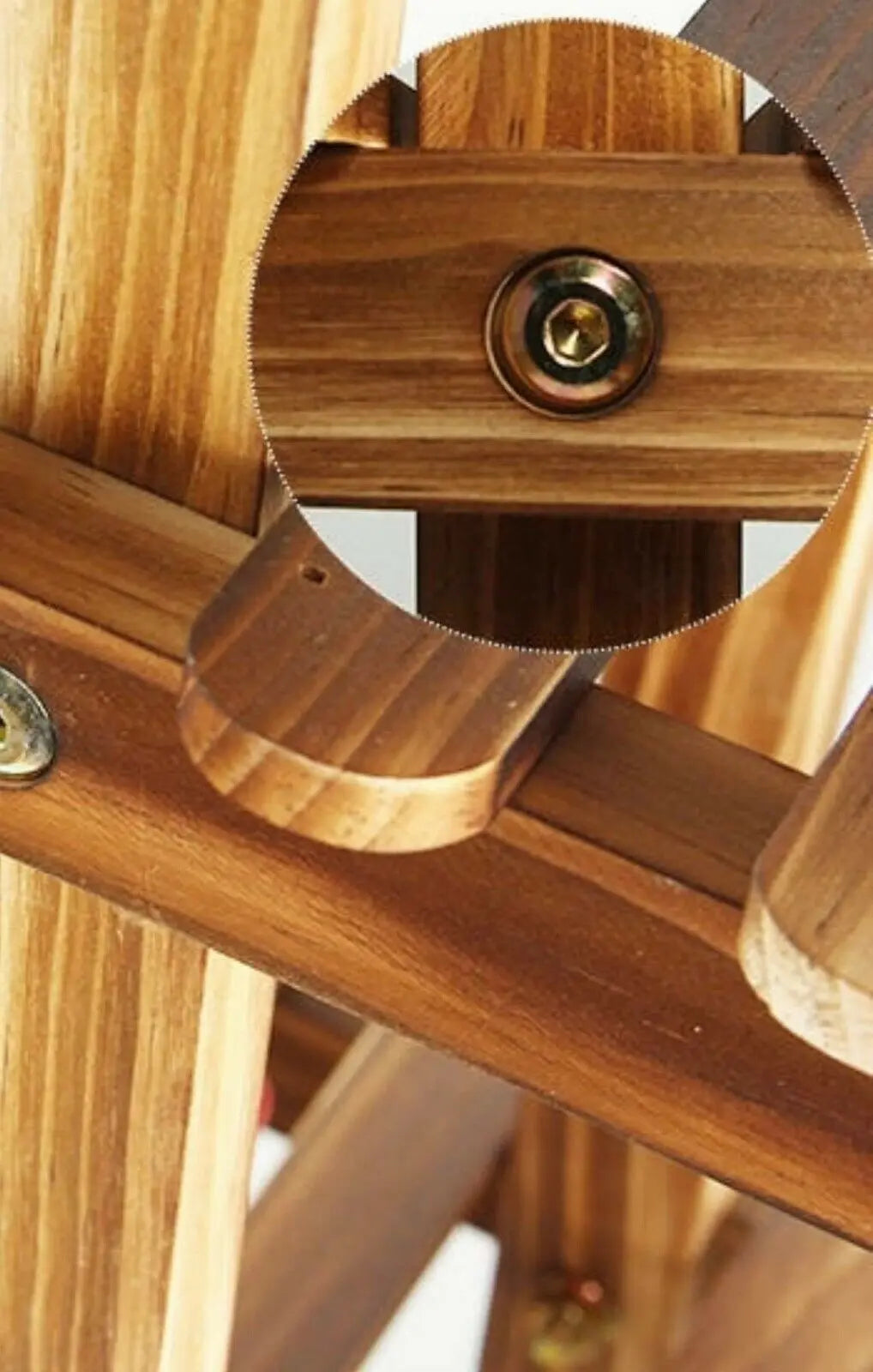 Wooden Plant Stand Pot Base Stand Irregular Stand Indoor Outdoor Multiple Tiers everythingbamboo