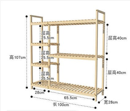 Wooden Premium Plant Stand Outdoor Indoor Balcony Multi-Layer Shelves Pot Stand everythingbamboo