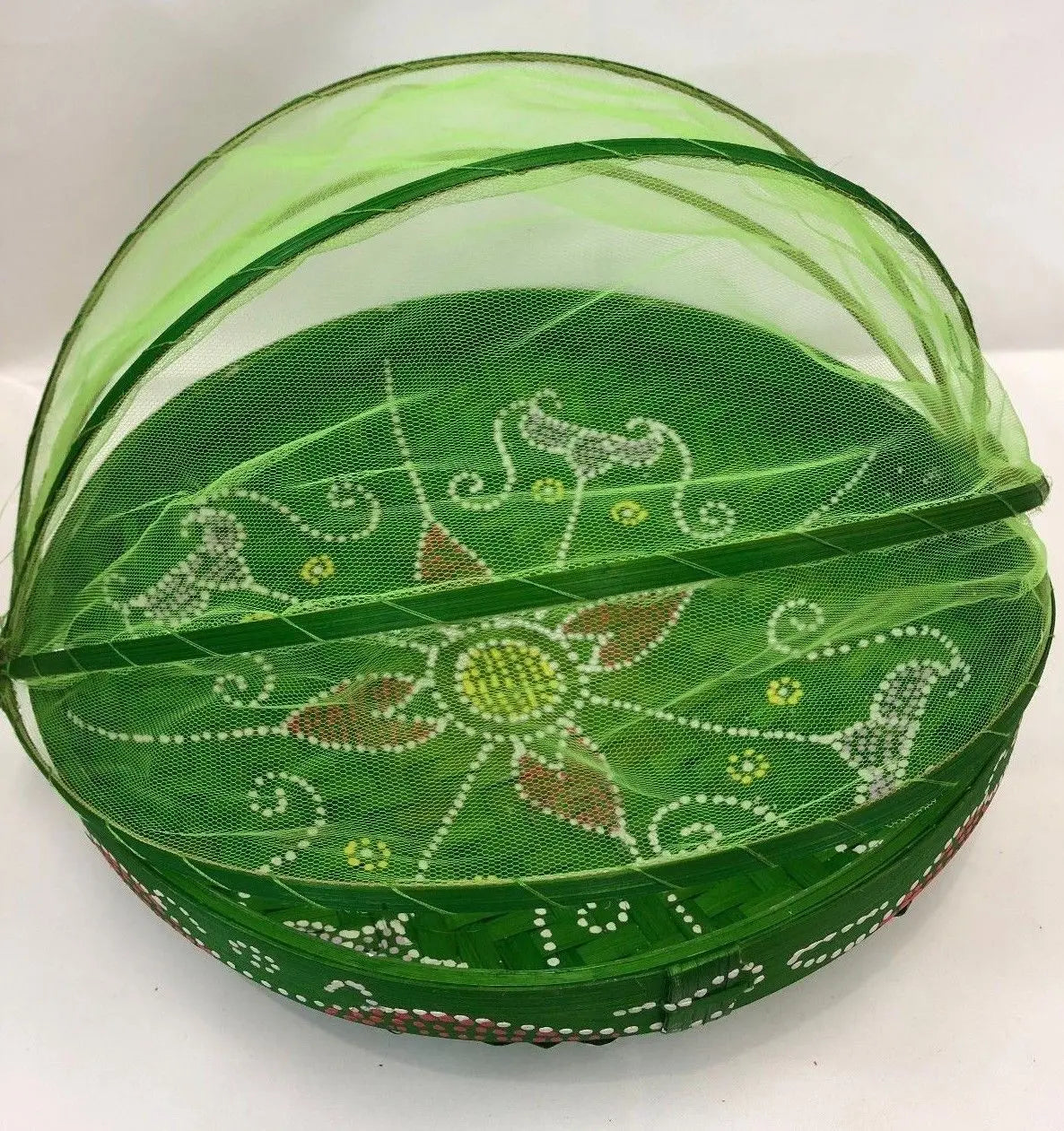bamboo net basket plate set of 3 (S+M+L) table plate basket insects free storage Everythingbamboo