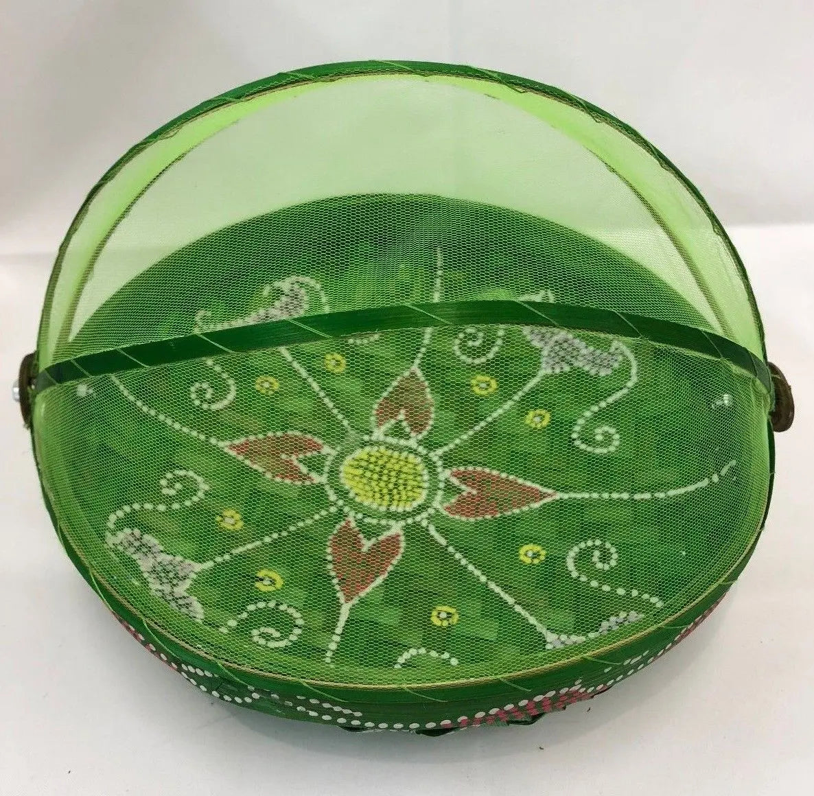 bamboo net basket plate set of 3 (S+M+L) table plate basket insects free storage Everythingbamboo